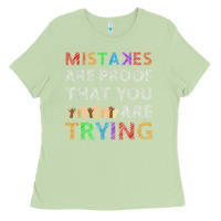 Matcha mistakes are proof that you are trying teacher inspirational t shirt Ladies Tee - StudioElite