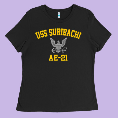 Uss Suribachi Ae 21 T Shirt Ladies Tee Designed By Studioelite