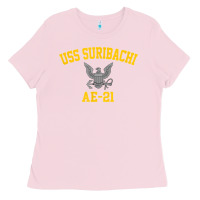 Bubblegum Pink uss suribachi ae 21 t shirt Ladies Tee - StudioElite