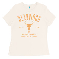 Bone deadwood south dakota usa vintage distressed style design long sleeve Ladies Tee - StudioElite