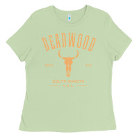 Matcha deadwood south dakota usa vintage distressed style design long sleeve Ladies Tee - StudioElite