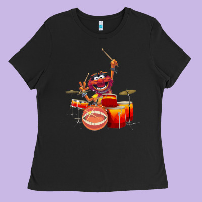 The Muppets Animal Drummer Ladies Tee Designed By Studioelite