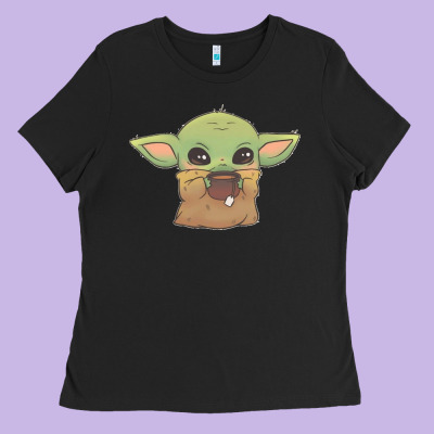 Baby Yoda Ladies Tee Designed By Studioelite