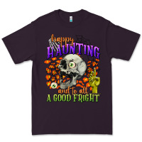 Plum happy haunting and to all a good fright Premium Tee - CowGirlArtShop