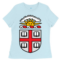 Baby Blue brown university Ladies Tee - StudioElite