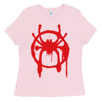 Bubblegum Pink Into the Spider-Verse Ladies Tee - StudioElite