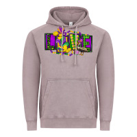 Vintage Zinc mardi gras love Vintage Hoodie - FaDigitalArtStudio
