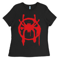 Black Into the Spider-Verse Ladies Tee - StudioElite