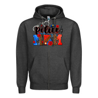Charcoal Heather police mom Zipper Hoodie - AdoDesignShop