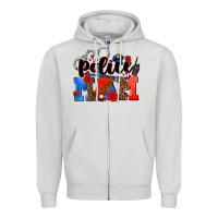 Dove Grey police mom Zipper Hoodie - AdoDesignShop