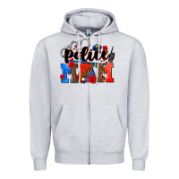 Heather Grey police mom Zipper Hoodie - AdoDesignShop
