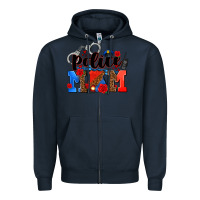 Navy police mom Zipper Hoodie - AdoDesignShop