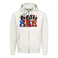 Oatmeal Heather police mom Zipper Hoodie - AdoDesignShop