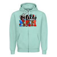 Seafoam police mom Zipper Hoodie - AdoDesignShop