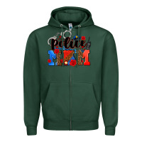 Sports Green police mom Zipper Hoodie - AdoDesignShop