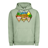 Pigment Oil Green sunrise sunburn sunset repeat Urban Hoodie - JahusDesignShop