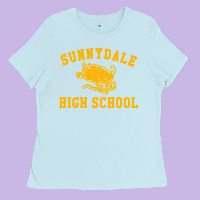 High Scool Merch Ladies Tee Designed By Studioelite