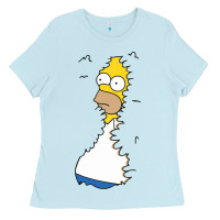 Baby Blue Homer In Hedges Classic Ladies Tee - StudioElite