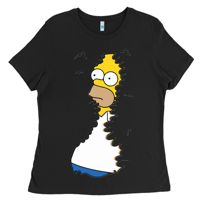 Homer In Hedges Classic Ladies Tee by StudioElite | Teevron