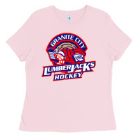 Bubblegum Pink granite city lumberjacks hockey Ladies Tee - StudioElite