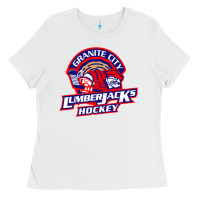 White granite city lumberjacks hockey Ladies Tee - StudioElite