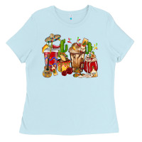 Baby Blue Cino De Mayo coffee cups Mexico Ladies Tee - HowdyJamesFarm