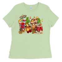 Matcha Cino De Mayo coffee cups Mexico Ladies Tee - HowdyJamesFarm