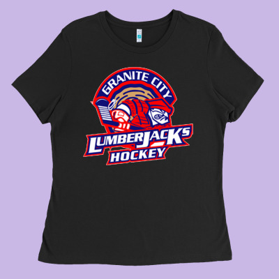 Granite City Lumberjacks Hockey Ladies Tee Designed By Studioelite