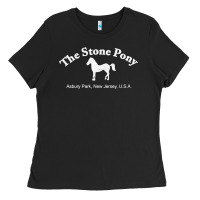 Black The Stone Pony Ladies Tee - StudioElite