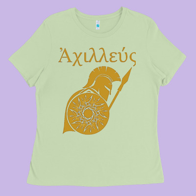 Achilles Son Of Peleus Ladies Tee Designed By Studioelite