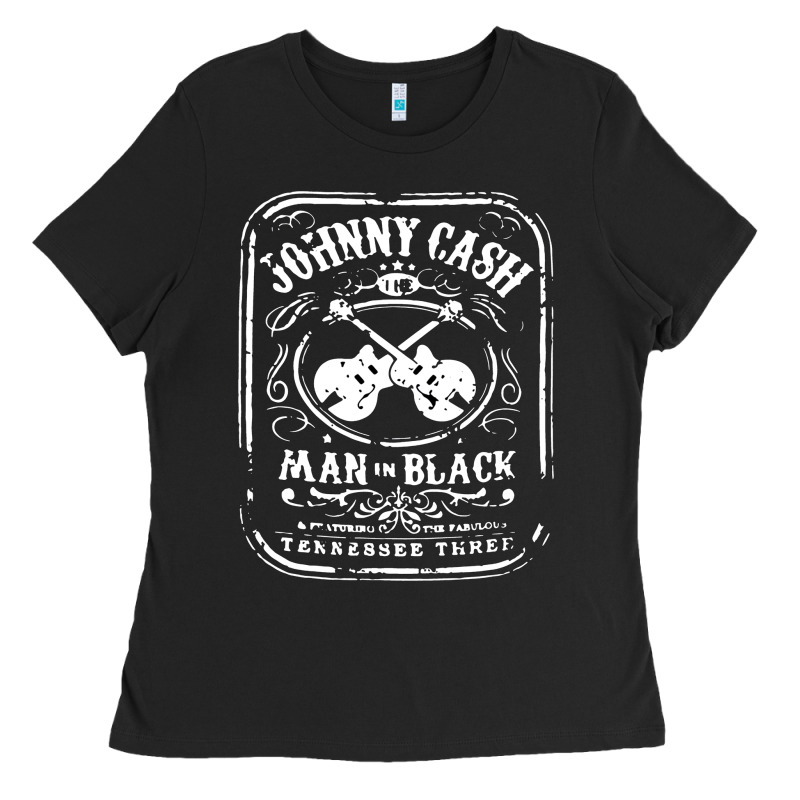 Johnny Cash Man In Black Ladies Tee by StudioElite | Teevron