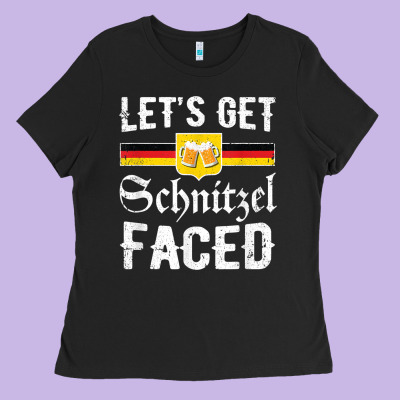 Lets Get Schnitzel Faced Men Women Vintage Oktoberfest T Shirt Ladies Tee Designed By Studioelite