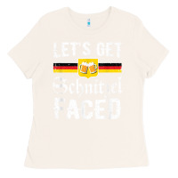 Bone lets get schnitzel faced men women vintage oktoberfest t shirt Ladies Tee - StudioElite