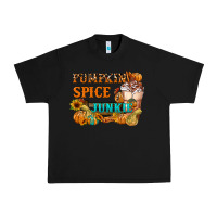 Black Pumpkin Spice Junkie Urban Heavy Tee - FaDigitalArtStudio
