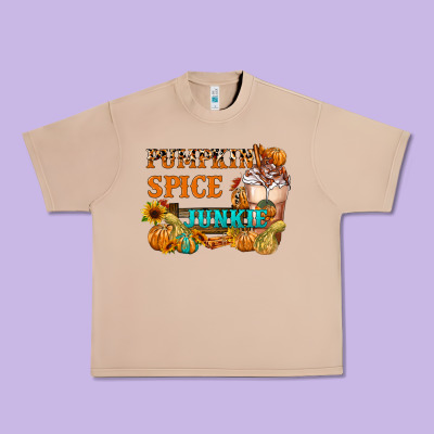 Pumpkin Spice Junkie Urban Heavy Tee Designed By Fadigitalartstudio