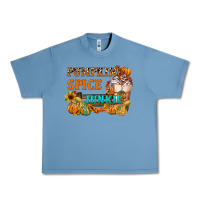Pebble Blue Pumpkin Spice Junkie Urban Heavy Tee - FaDigitalArtStudio