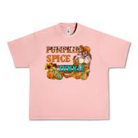 Salmon Pumpkin Spice Junkie Urban Heavy Tee - FaDigitalArtStudio