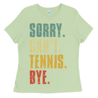 Matcha sorry can't tennis bye funny vintage retro tennis player t shirt Ladies Tee - StudioElite