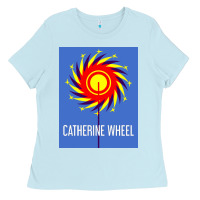 Baby Blue The Essential Design-(Catherine-Wheel) Ladies Tee - StudioElite