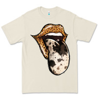 Bone Western Leopard Cowhide Tongue Premium Tee - Jasminsmagicworld