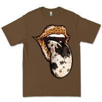 Cacao Western Leopard Cowhide Tongue Premium Tee - Jasminsmagicworld