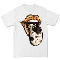 White Western Leopard Cowhide Tongue Premium Tee - Jasminsmagicworld