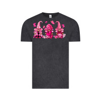 Vintage Black breast cancer gnomies Vintage Tee - FaDigitalArtStudio