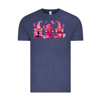 Vintage Denim breast cancer gnomies Vintage Tee - FaDigitalArtStudio