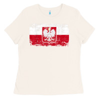 Bone poland polska flag vintage  men women kids  poland t shirt Ladies Tee - StudioElite