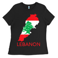 Lebanon Flag Cedar Tree Beirut Lebanese Arabic Arab Islam Ladies Tee | Teevron