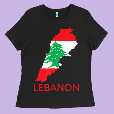 Lebanon Flag Cedar Tree Beirut Lebanese Arabic Arab Islam Ladies Tee Designed By Studioelite
