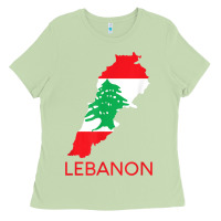 Matcha Lebanon Flag Cedar Tree Beirut Lebanese Arabic Arab Islam Ladies Tee - StudioElite