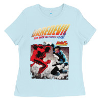 Baby Blue dare devil Ladies Tee - StudioElite