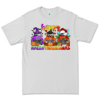 Dove Grey happy hallothanksmas truck Premium Tee - CowGirlArtShop